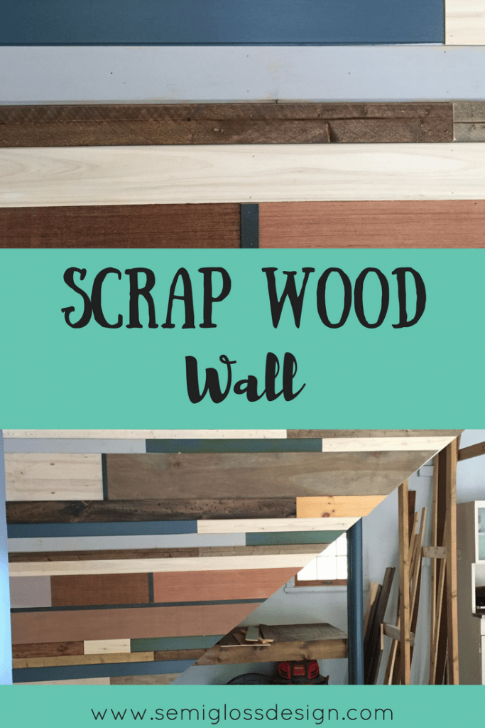 This scrap wood project uses up all those scraps from projects past. It also creates a work of art on your walls! Use your scrap wood for a wall.