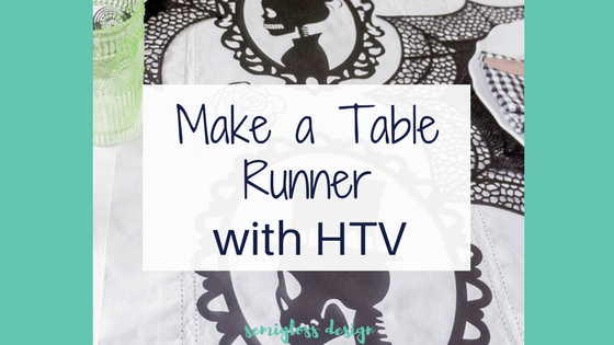 Learn how to make your own table runner with heat transfer vinyl. I'm trying out a new brand of HTV that is affordable and easy to use! Who doesn't love HTV projects?