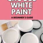 white sample pots of paint