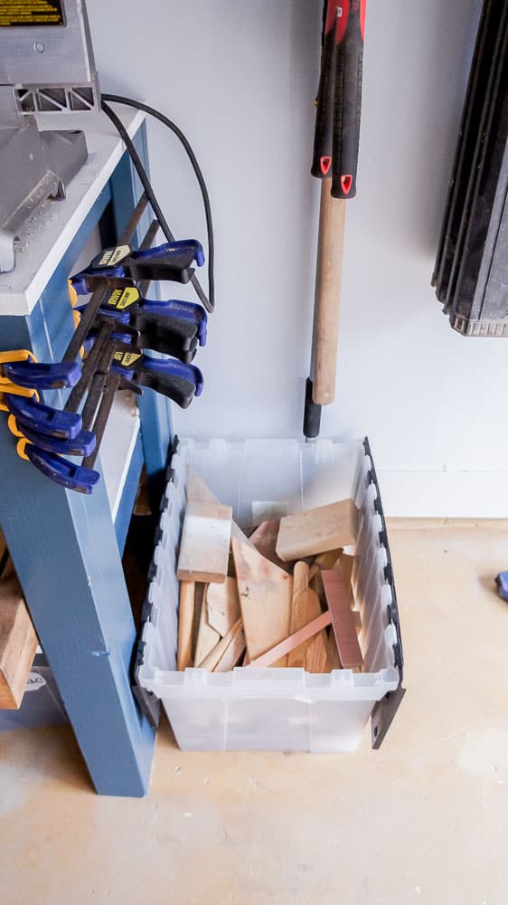 small scrap wood storage box