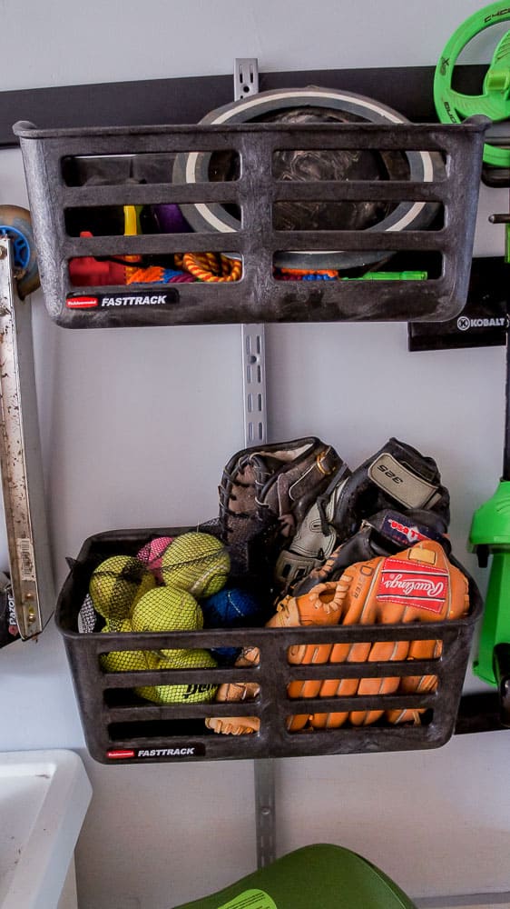 toy storage in garage