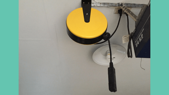 add outlet | retractable extension cord | garage organization | DIY add outlet