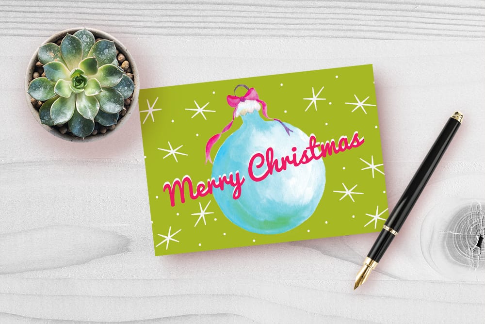 Get a free printable Christmas card! #christmascard #printablecards #printablechristmascard #printablechristmas