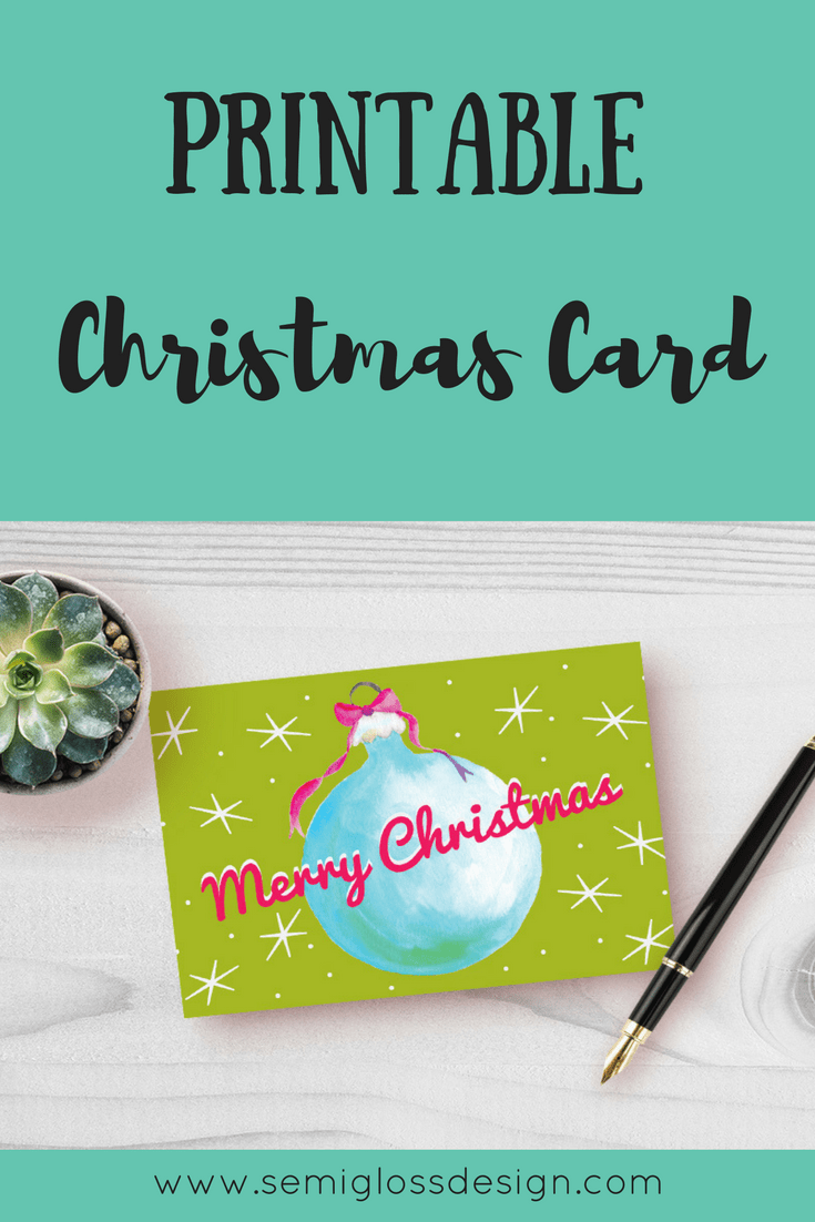 Get a free printable Christmas card! #christmascard #printablecards #printablechristmascard #printablechristmas