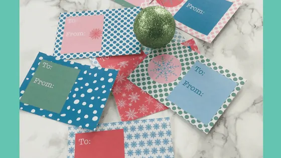 printable snowflake gift tags