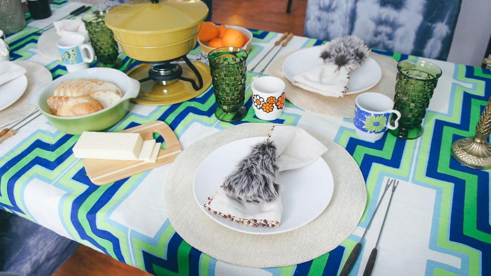 Plan a vintage style fondue party. Plus tips to make it totally stress-free. #fondue