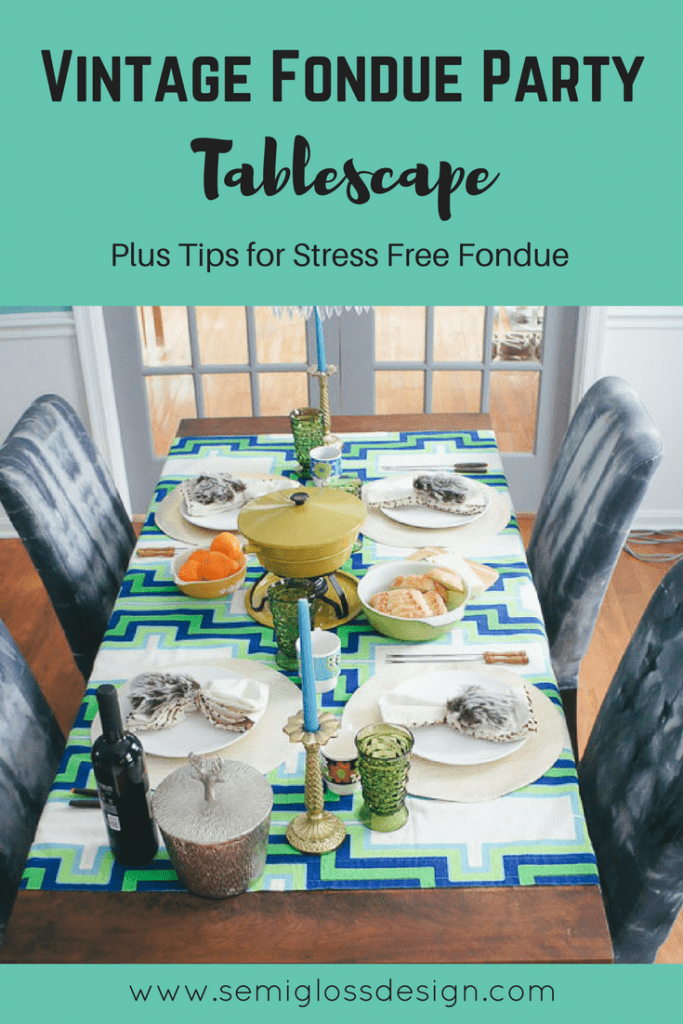 Plan a vintage style fondue party. Plus tips to make it totally stress-free. #fondue