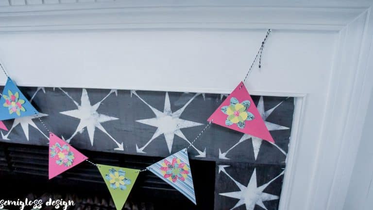 Make a Paper Flower Banner for Spring (plus flower cut files
