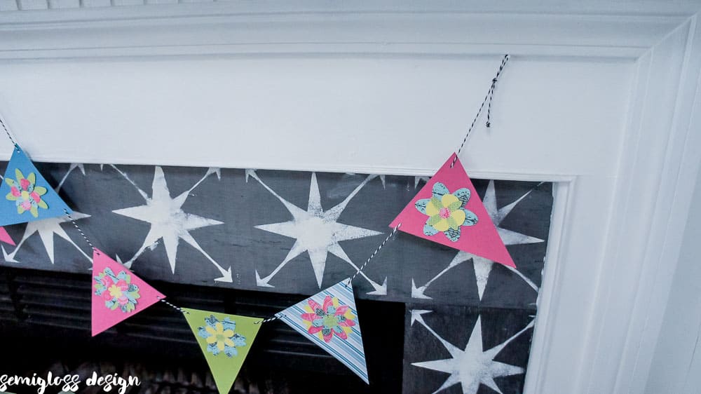 Make a Paper Flower Banner for Spring (plus flower cut files)