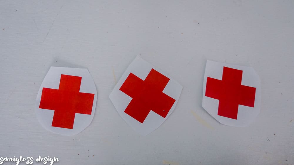 Paper Red Crosses