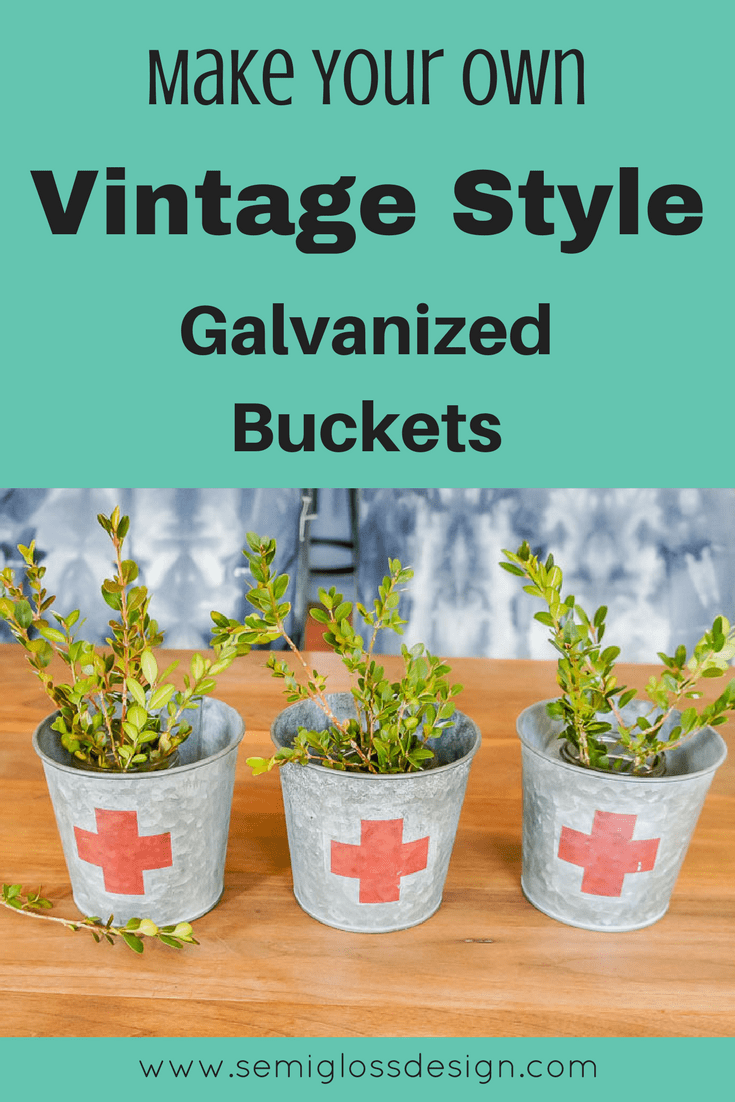 Galvanized buckets