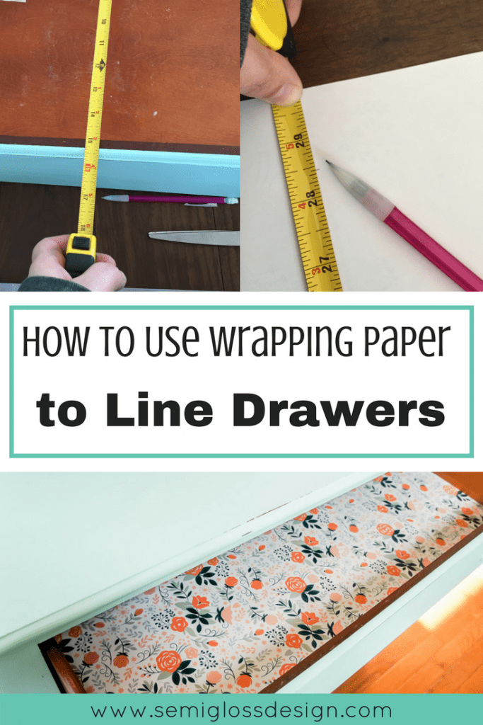 How to Add Drawer Liners to Painted Furniture the Easy Way