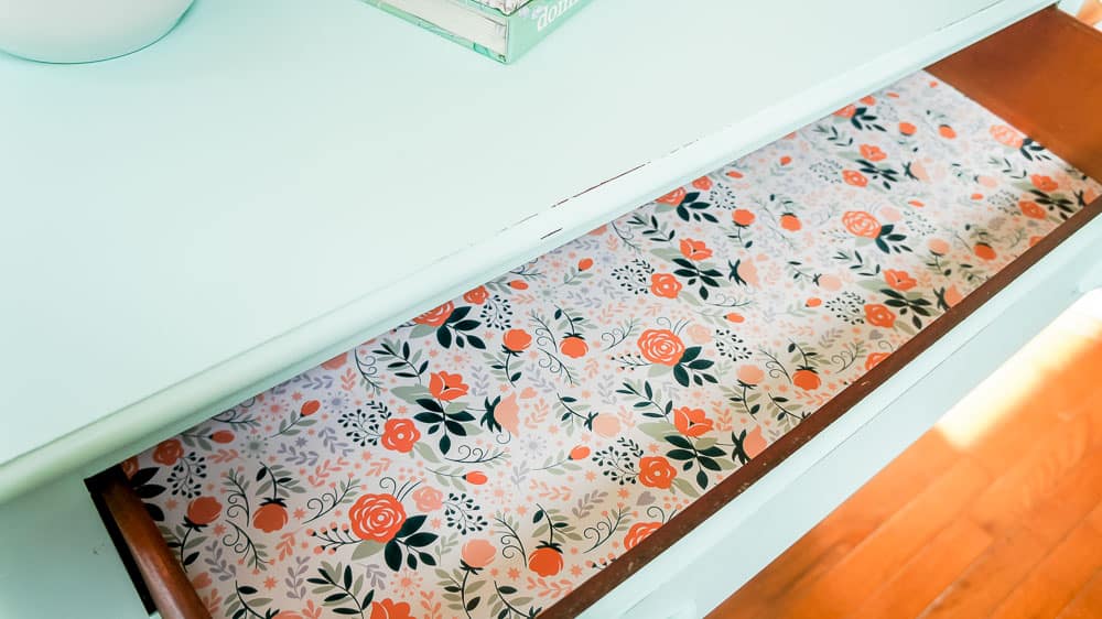 How to Add DIY Drawer Liners to Furniture - Semigloss Design