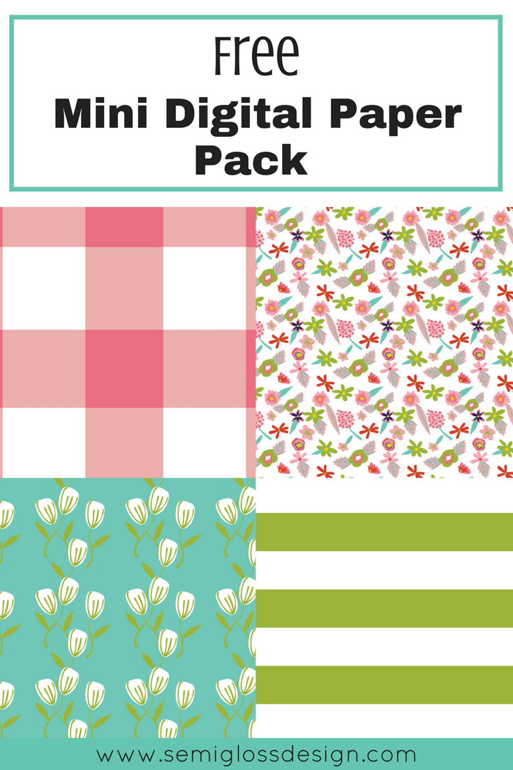 Free mini digital paper pack