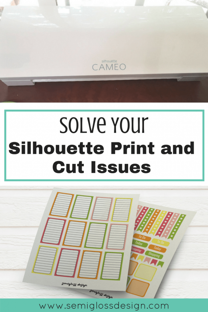 Solve your Silhouette print and cut issues with this easy trick. No more wonky cuts! #silhouette