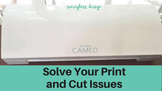 Solve your Silhouette print and cut issues with this easy trick. No more wonky cuts! #silhouette