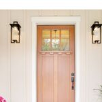 front door with plant