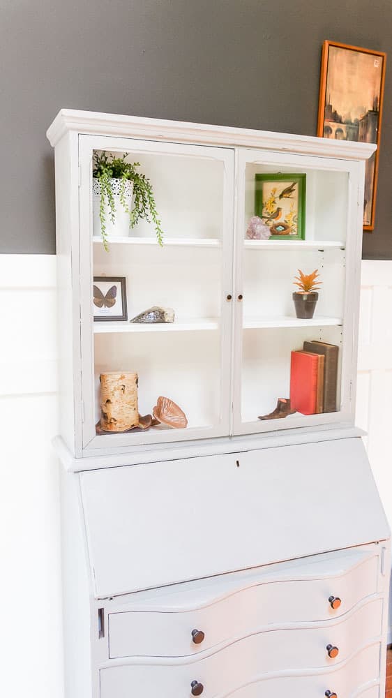 Painted secretary desk shop with hutch