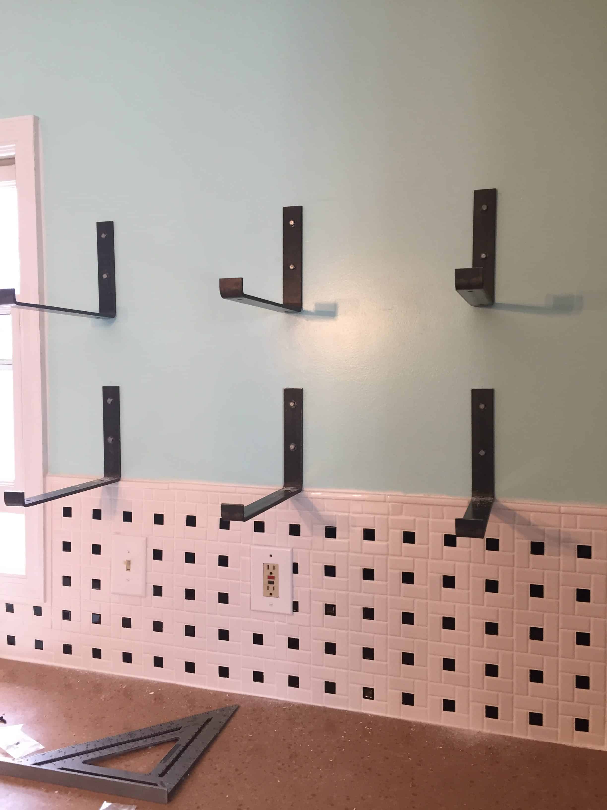 How to Install Shelf Brackets that Mimic Floating Shelves