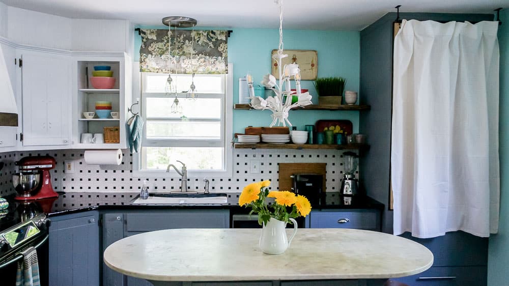 Colorful Kitchen Makeover Reveal