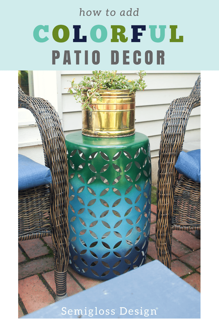 Looking for simple ways to add color to your patio decor? Here are some easy ways to add color to your outdoor decor, while still letting nature shine. 
