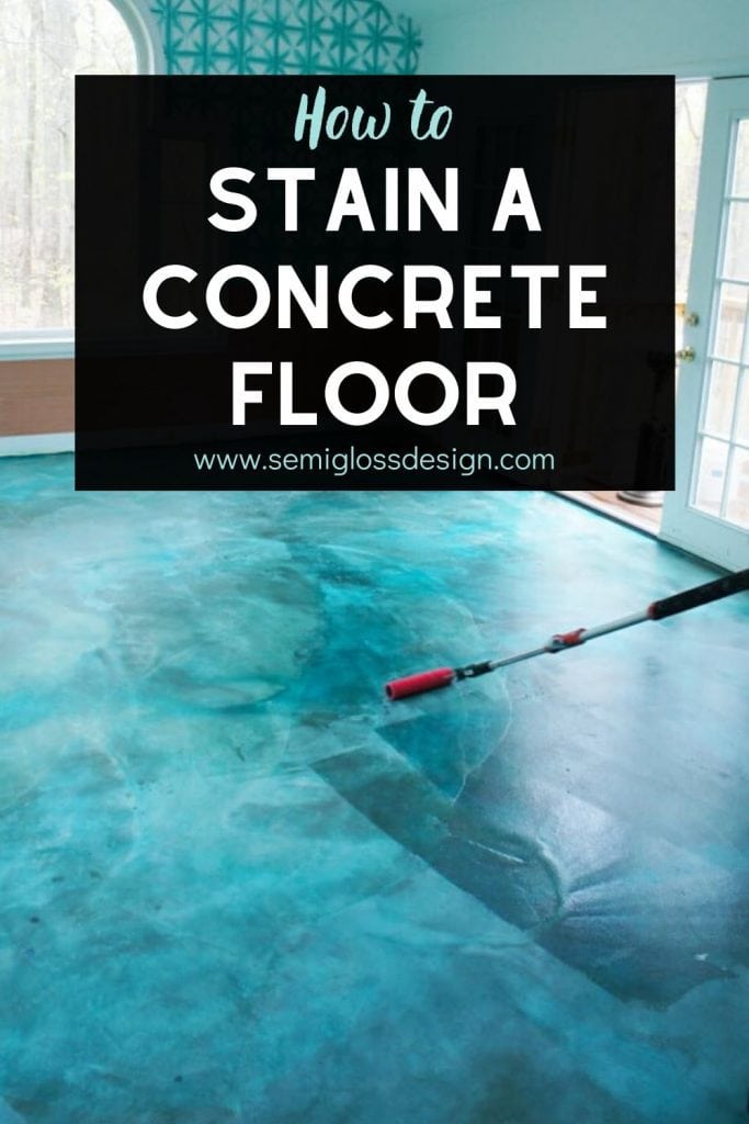 how to stain concrete floor