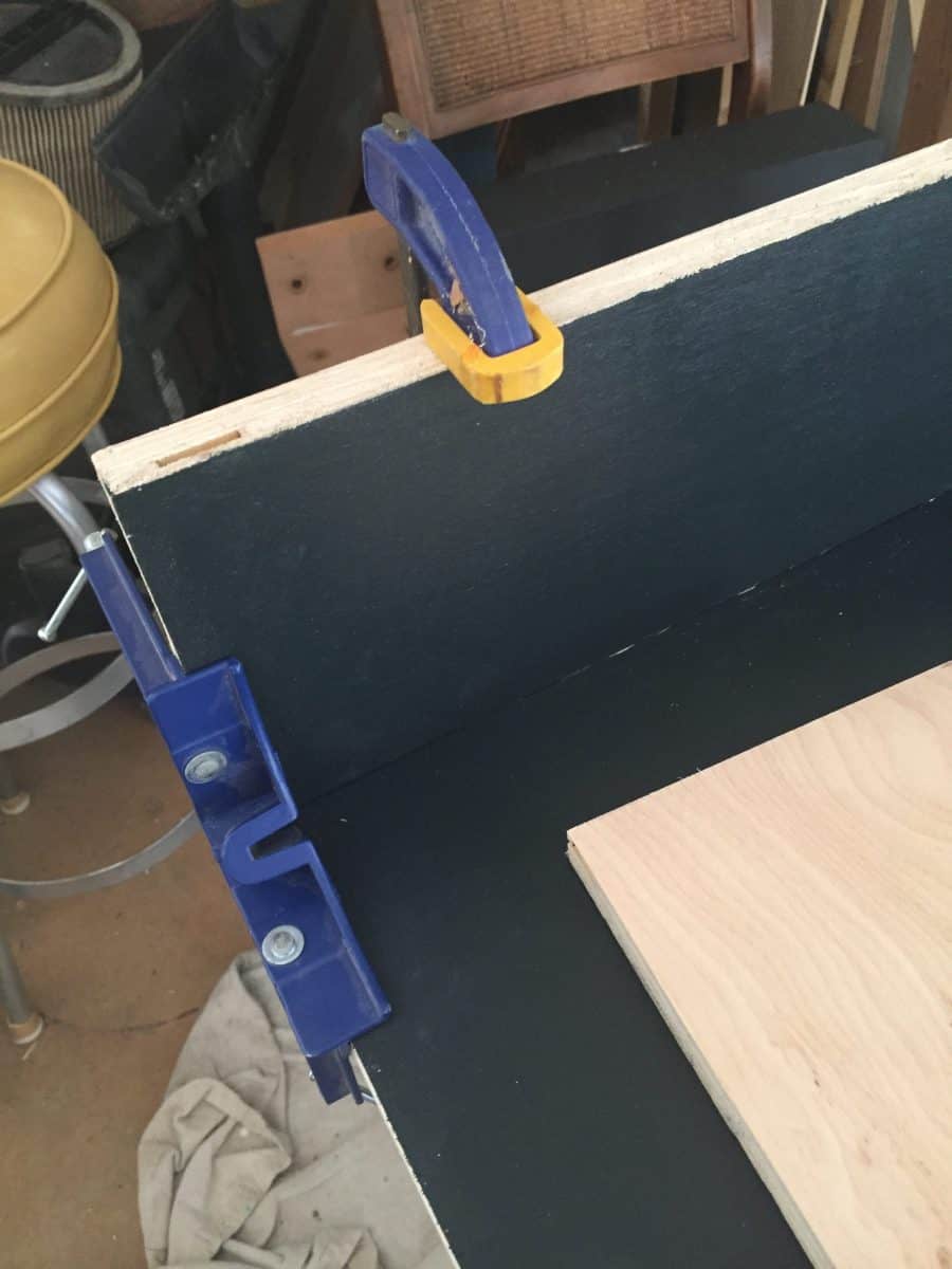 use corner clamps to align corners