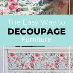 pin image - floral dresser collage