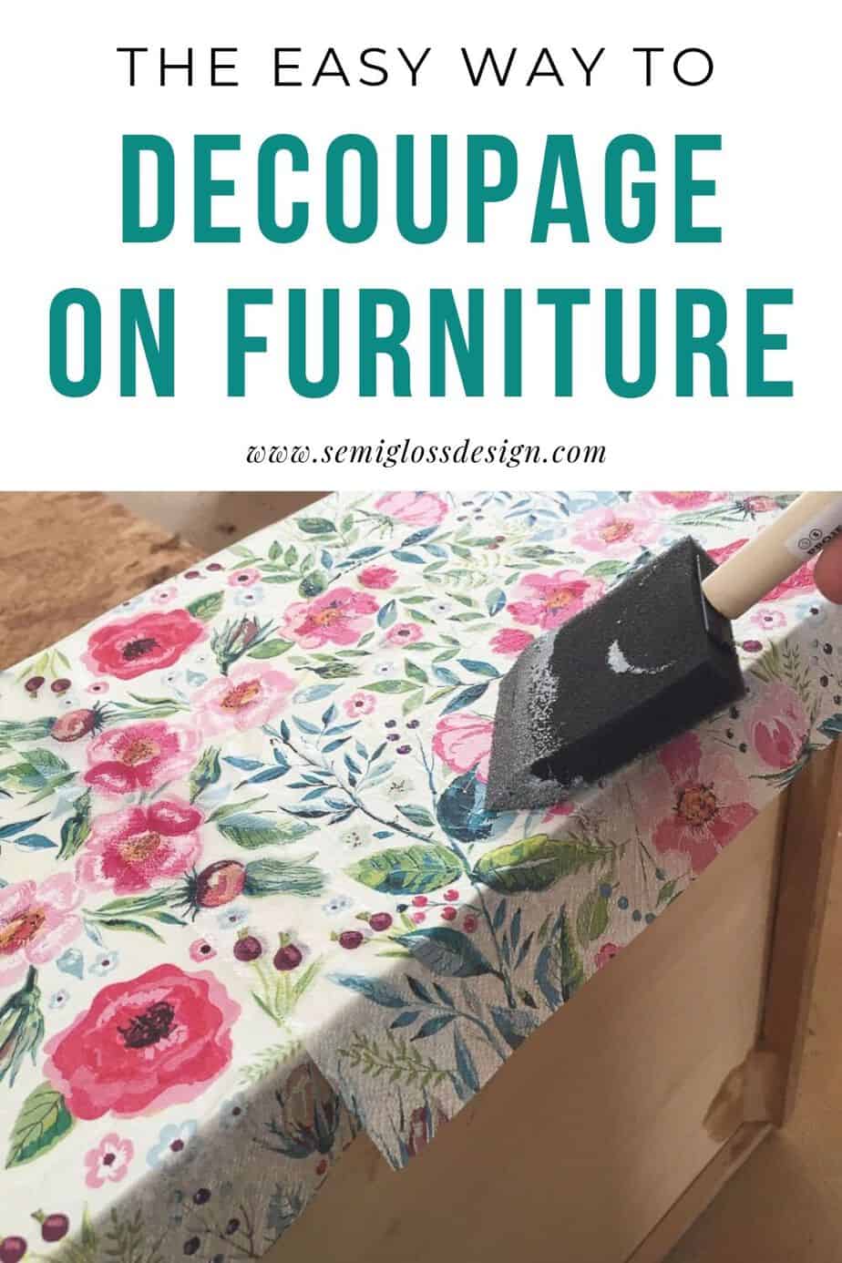 decoupage furniture