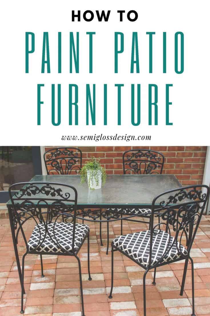 How to Paint Wrought Iron Furniture the Easy Way!