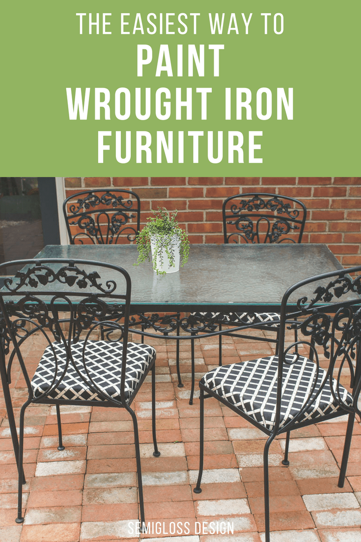 How To Remove Paint From Wrought Iron Patio Furniture