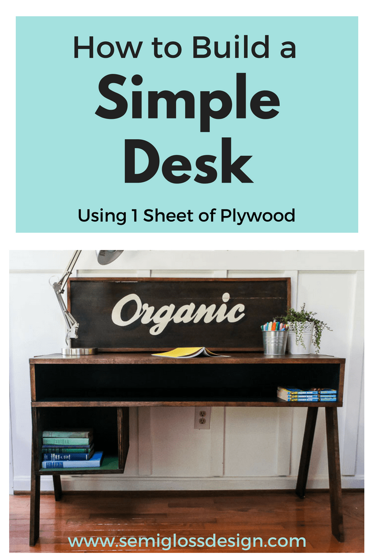 Learn how to build a simple desk. Just in time for back to school!