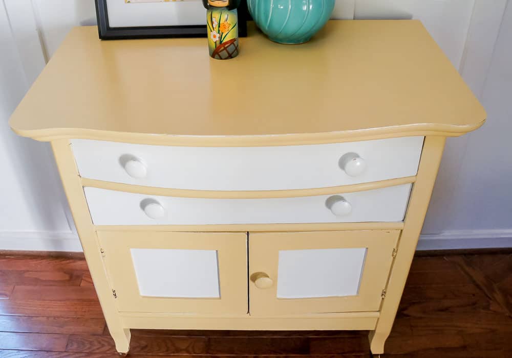 painted washstand makeover