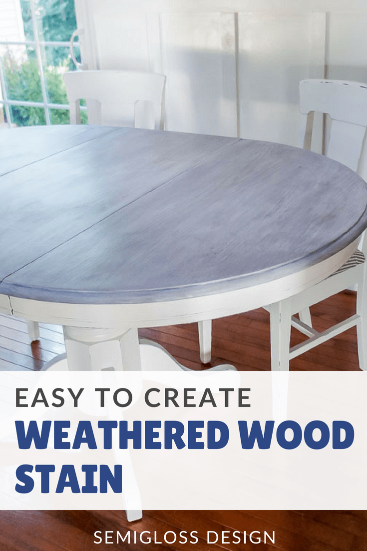 Weathered wood stain tutorial