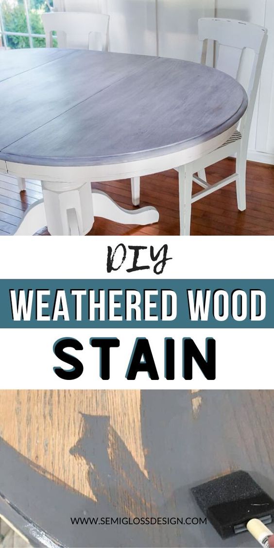 The Easy Way to Create a Weathered Wood Stain on Furniture
