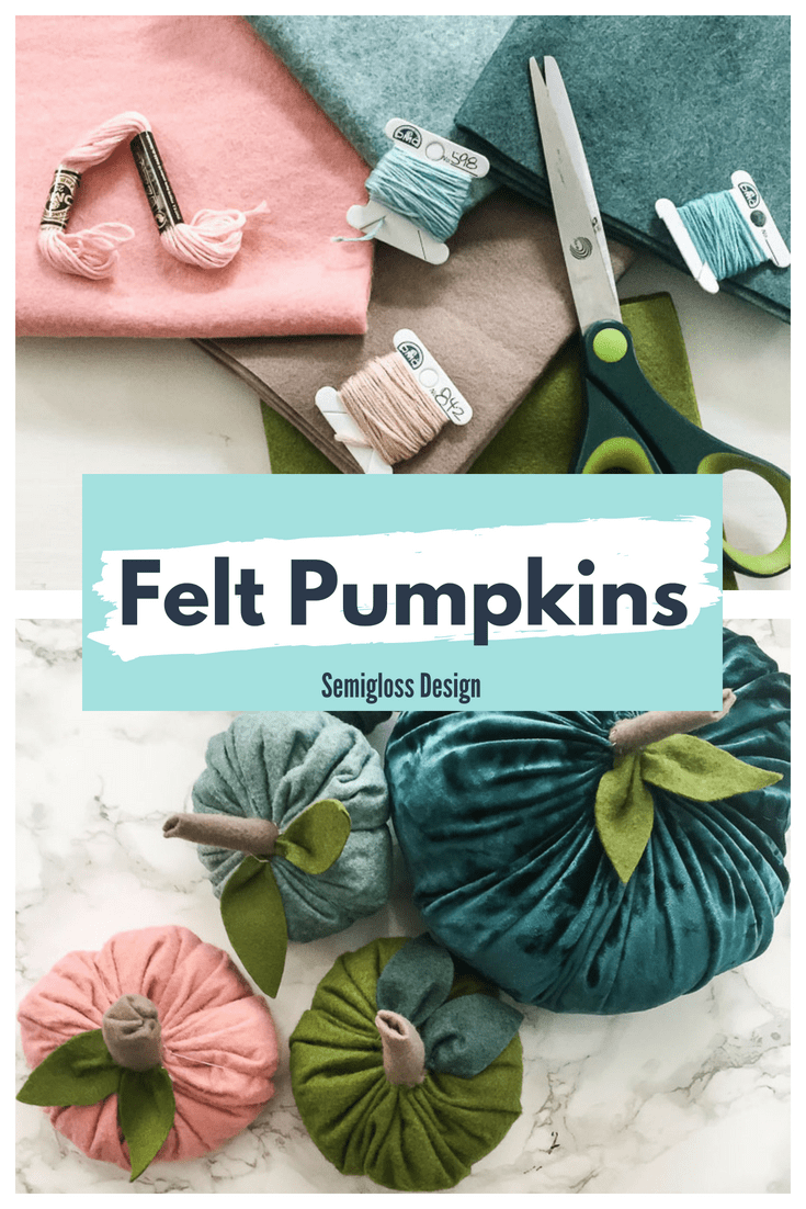 learn how to make your own felt pumpkins