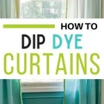 pin image - aqua ombre curtains with lime green fringe trim