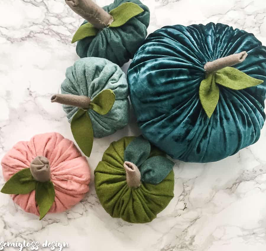 felt pumpkins