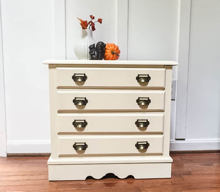 Finished chest of drawer makeover