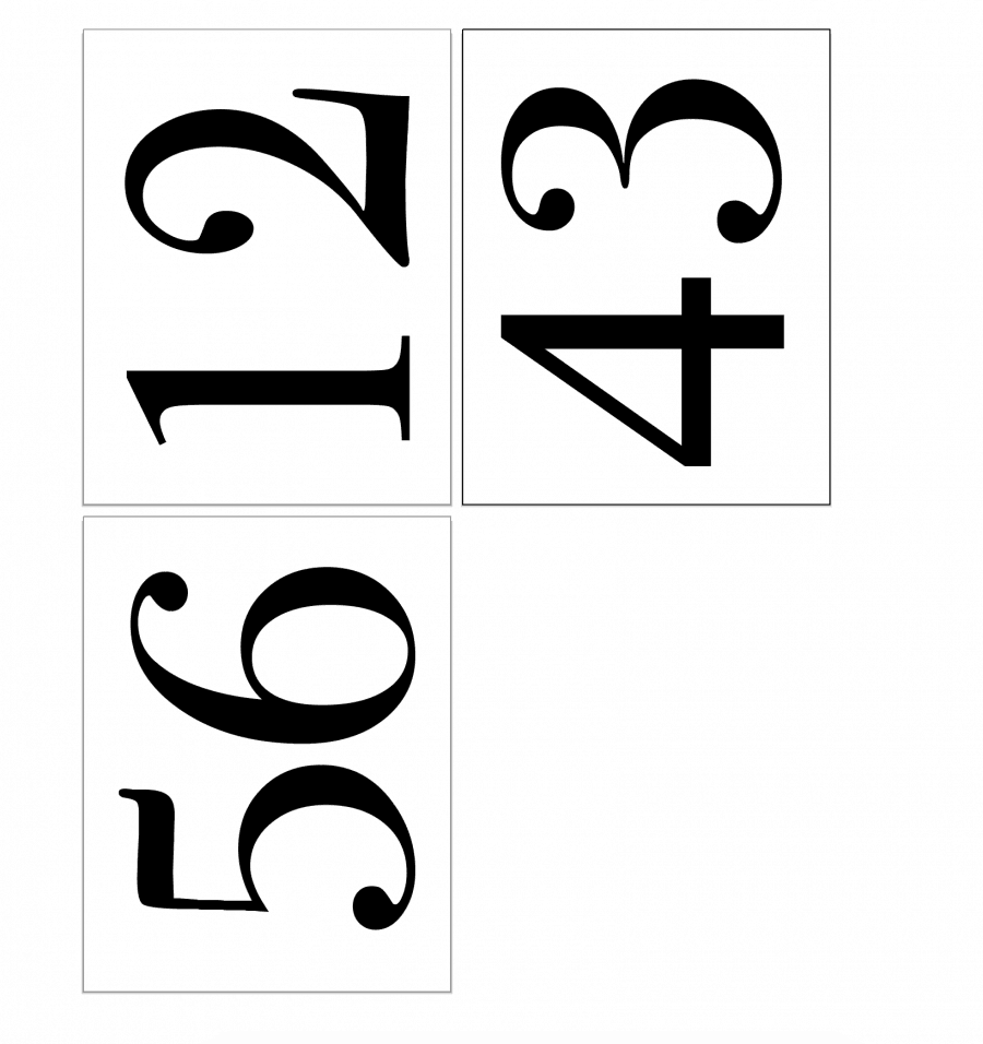 Stretch numbers to fit sign