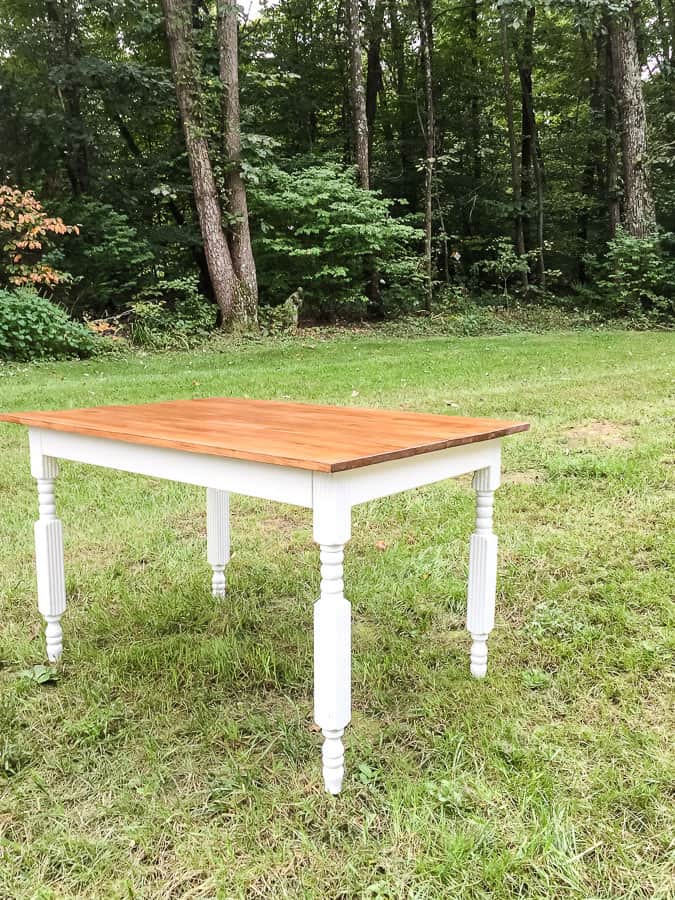 Finished kitchen table