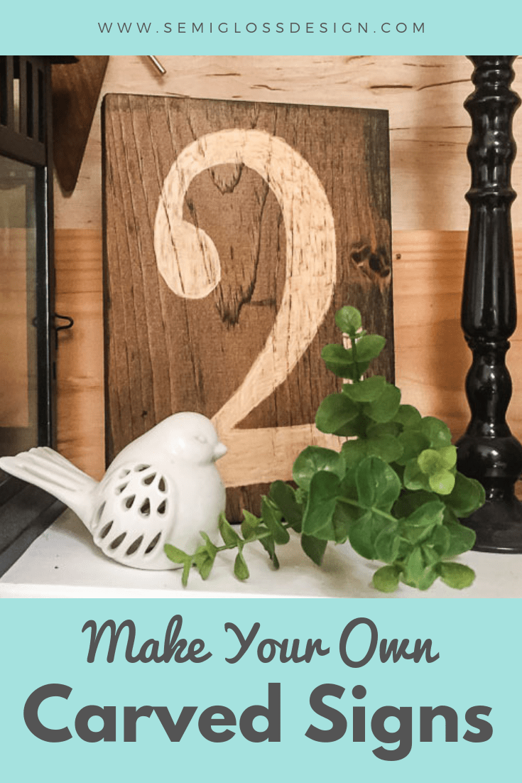 Make your own hand carved signs