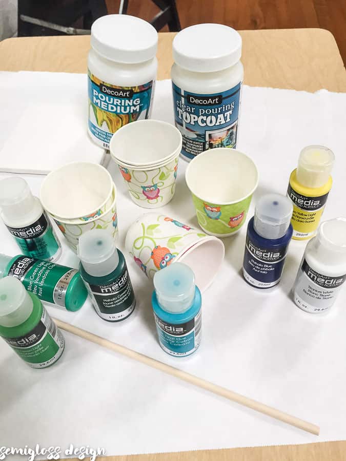 paint pouring supplies
