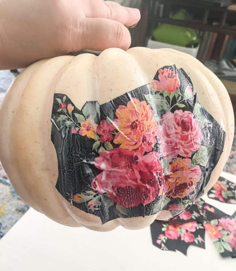 Tissue Paper Decoupage Pumpkins Easy No Carve Pumpkin Decorating