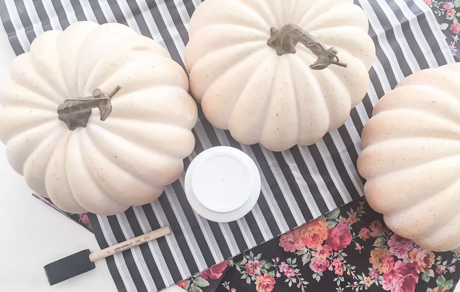 supplies for tissue paper decoupage pumpkins
