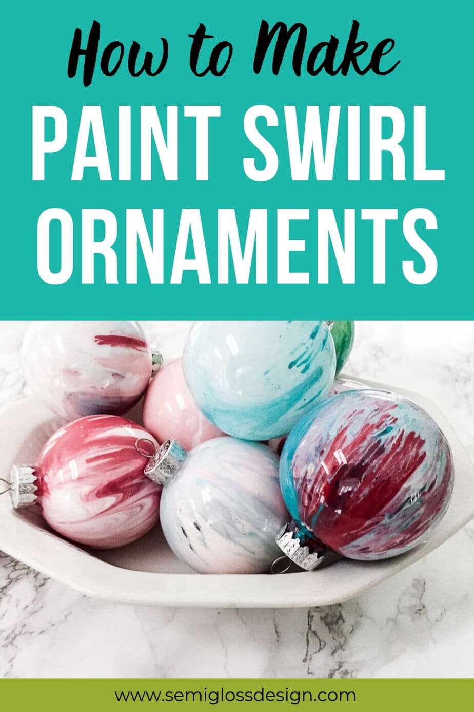 paint swirl ornaments