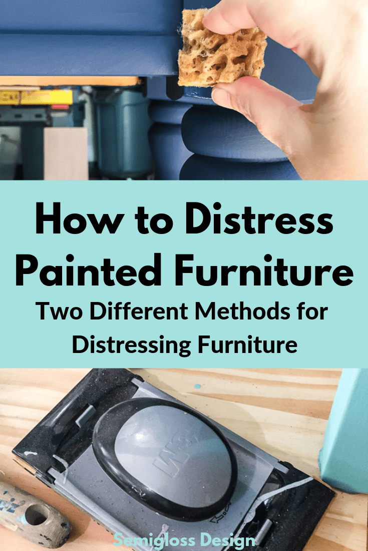 how to distress painted furniture