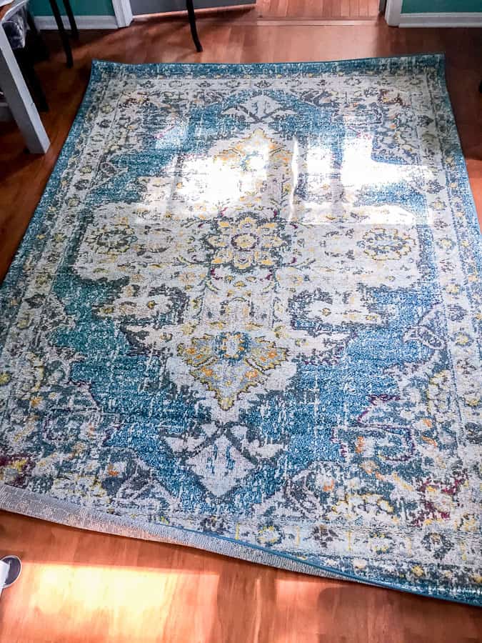 Blue rug