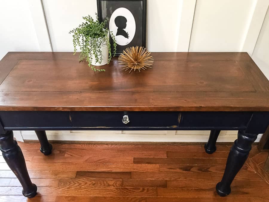 refinished table top