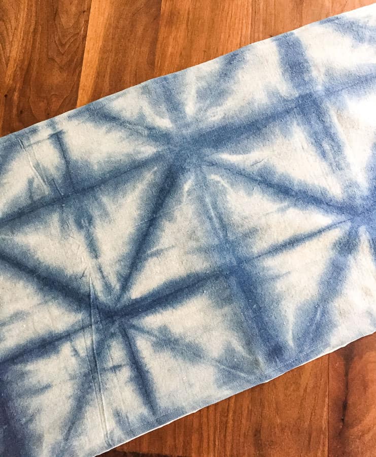 shibori table runner